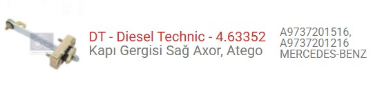 KAPI GERGISI AXOR ATEGO SAG 973 720 1216-1516